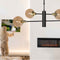 Steinhauer Constellation 3805ME - Hanglamp - Draaibaar en in hoogte verstelbaar - Messing en zwart