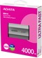 Adata SD810 - Externe SSD 4TB - 2000MB/s Lezen/Schrijven - Zilver