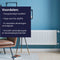 Plieger Compact Paneelradiator Type 22 - 1219 W - Geribbelde voorplaat - Wit - 50 x 80 cm