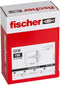 fischer metalen gipsplaatpluggen GKM - hollewandpluggen - 31 mm lang - zonder voorboren - 100 stuks