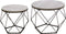 Bijzettafeltje industrieel vintage stijl - salontafels - set van 2