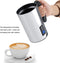 Roestvrij stalen multifunctionele electrische melkopschuimer - Opschuimen en verwarmen - Draaibare basis - Zilver kleurig - Mooi koffieschuim voor cappuccino, latte, macchiato enz.