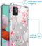 iMoshion Hoesje Geschikt voor Samsung Galaxy A51 Hoesje Met Koord - iMoshion Design Hoesje met Koord - Roze / Transparant / Blossom Watercolor