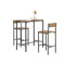 SoBuy OGT03-XL Bartafel - 3-delige set met 2 krukken - Houten composiet - Naturel
