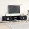 vidaXL - TV - Meubel - Zwart - Eiken - 180x31,5x40 - cm - Geengineerd - Hout