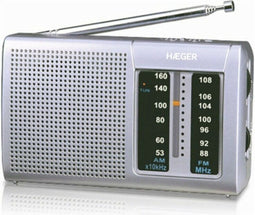Haeger Goal 5608 - AM/FM Noodradio - Compact en draagbaar - Batterijvoeding