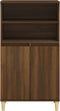 vidaXL - Hoge - kast - 60x36x110 - cm - bewerkt - hout - bruin - eikenkleur