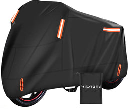 Vertrex Motorhoes XXL - Waterdicht - Windbestendig - Zwart Oranje