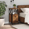 vidaXL - Nachtkastje - 34x35,5x70 - cm - bewerkt - hout - oud - houtkleurig
