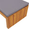 vidaXL - Ligbed - met - Kussen - 200x55x30 - cm - Massief - Acaciahout