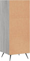 vidaXL - Schappenkast - 34,5x32,5x90 - cm - bewerkt - hout - grijs - sonoma - eiken