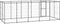 vidaXL - Hondenkennel - 12,1 - m² - staal