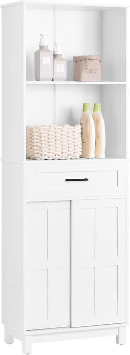 SoBuy - Badkamer Hoge Kast - 56 x 30 x 165cm - Wit