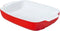 Ovenschaal Pyrex Signature Rood Rechthoekig Wit Keramisch 6 Stuks 29 x 19 x 7 cm