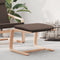 vidaXL - Voetenbank - 51x41x40 - cm - stof - donkergrijs