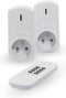CHACON Set van 2 op afstand bedienbare aan / uit-aansluitingen met afstandsbediening