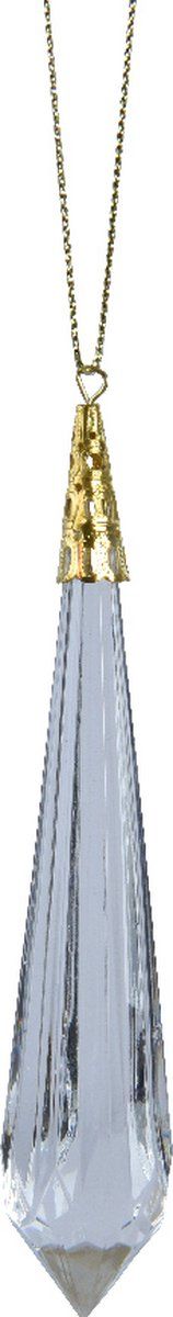 Ijspegel acryl l2b2h11 cm helder kerst