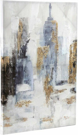 Schilderij DKD Home Decor New York (2 Stuks) (90 x 3 x 60 cm)