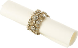 J-Line servetring Breed - metaal - goud - 6 stuks