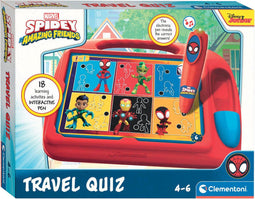 Clementoni - Spidey Travel Quiz - Educatief Spel - Met Interactieve Pen - Het Leerzame Schoencadeautje - 180 Educatieve Quizzen - 4-6 jaar