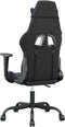 vidaXL - Gamestoel - kunstleer - zwart - en - blauw