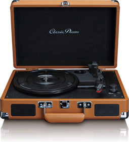 Lenco TT-10 - Retro Platenspeler - 3 snelheden - Bruin