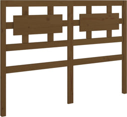 vidaXL - Hoofdbord - 145,5x4x100 - cm - massief - grenenhout - honingbruin