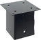 vidaXL - Spokkels - vierkant - 4 - st - 101x101 - mm - gepoedercoat - staal - antraciet