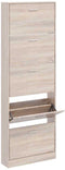 vidaXL - Schoenenkast - 5 opbergvakken - eiken-look