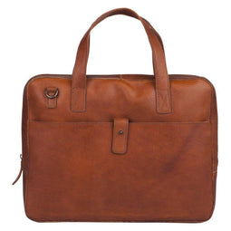 BURKELY Vintage Noa Little Worker - Schoudertas - Laptopvak 13,3 inch - Cognac