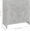 vidaXL - Badkamerkast - 60x33x61 - cm - spaanplaat - betongrijs