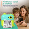 ODESSEY Kindercamera Dino - Instant print - 48MP foto's - HD video - Bluetooth - 32GB SD kaart