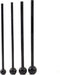 Muscle Power Macebell - 6 kg - 104 cm - Zwart