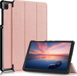 3-Vouw sleepcover hoes - Geschikt voor Samsung Galaxy Tab A7 Lite - Rose Goud