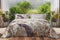 LINNICK Dekbedovertrek katoen Flower Bird - multi - 240x200/220cm - lits jumeaux