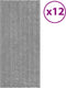 vidaXL - Dakpanelen - 12 - st - 60x45 - cm - gegalvaniseerd - staal - grijs