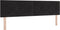 vidaXL - Hoofdbord - met - Knopen - - - Zwart - - - 180 - cm - - - Fluweel
