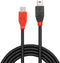 Lindy USB Micro-B - USB Mini-B - 0.5m - Rood Zwart