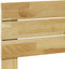 vidaXL - Hoofdbord - 75 - cm - massief - hout - eiken