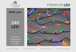 2 stuks Led outdoor 240l/24m led multi - 10m aanloopsnoer groen - b...