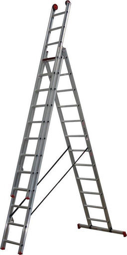 Altrex All Round - 3-delige Reformladder - Werkhoogte 8.45m - Max. belastbaarheid 150kg