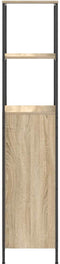 vidaXL - Badkamermeubel - met - planken - 36x35x165 - cm - Sonoma - eikenkleurig