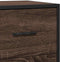 vidaXL - Dressoir - 68x35x76 - cm - bewerkt - hout - en - metaal - bruin - eikenkleur