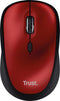 Trust Yvi+ - Draadloze muis - Stille knoppen - Rood