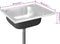 vidaXL - Gootsteen - met - afvoerset - 600x500x155 - mm - roestvrij - staal - zilver