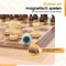 Woodley Luxe Houten Schaakbord - Opvouwbare schaakset - Magnetisch - Extra Koningin - 40cm - Compleet met strategieboekje