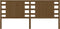 vidaXL - Hoofdbord - 126x4x100 - cm - massief - grenenhout - honingbruin