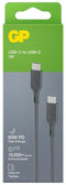 GP CC1P - USB-C Laadkabel - 1m - Supersnel opladen - Grijs