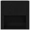 vidaXL - Wandkast - Zwart - Eiken - 80x33x80 - cm - Bewerkt - Hout