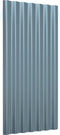 vidaXL - Dakpanelen - 36 - st - 80x36 - cm - gepoedercoat - staal - grijs